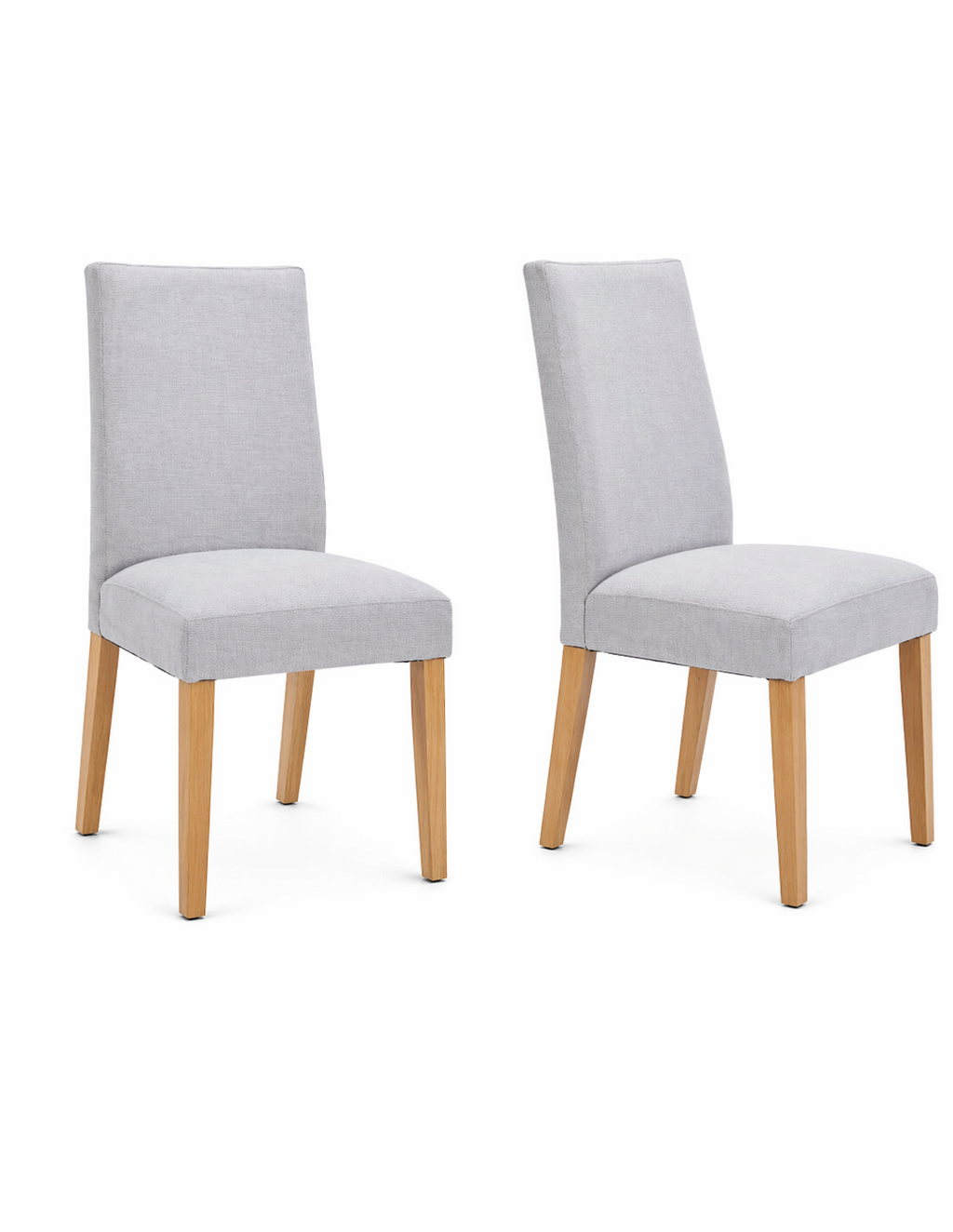 Silla comedor Jules gris claro set de 2