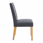Silla comedor Jules gris oscuro set de 2