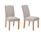 Silla comedor Lucy gris claro set de 2