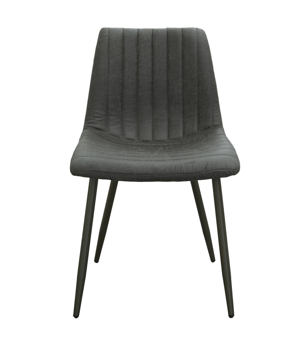Silla comedor Orlo gris oscuro set de 2
