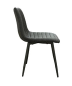 Silla comedor Orlo gris oscuro set de 2
