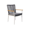 Silla comedor terraza Concord gris oscuro