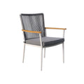 Silla comedor terraza Concord gris oscuro