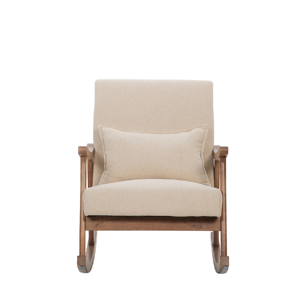 Silla mecedora Jane beige