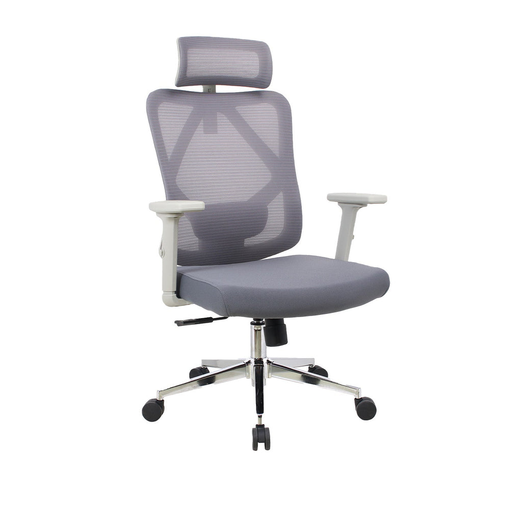 Silla oficina Tacora cromada gris