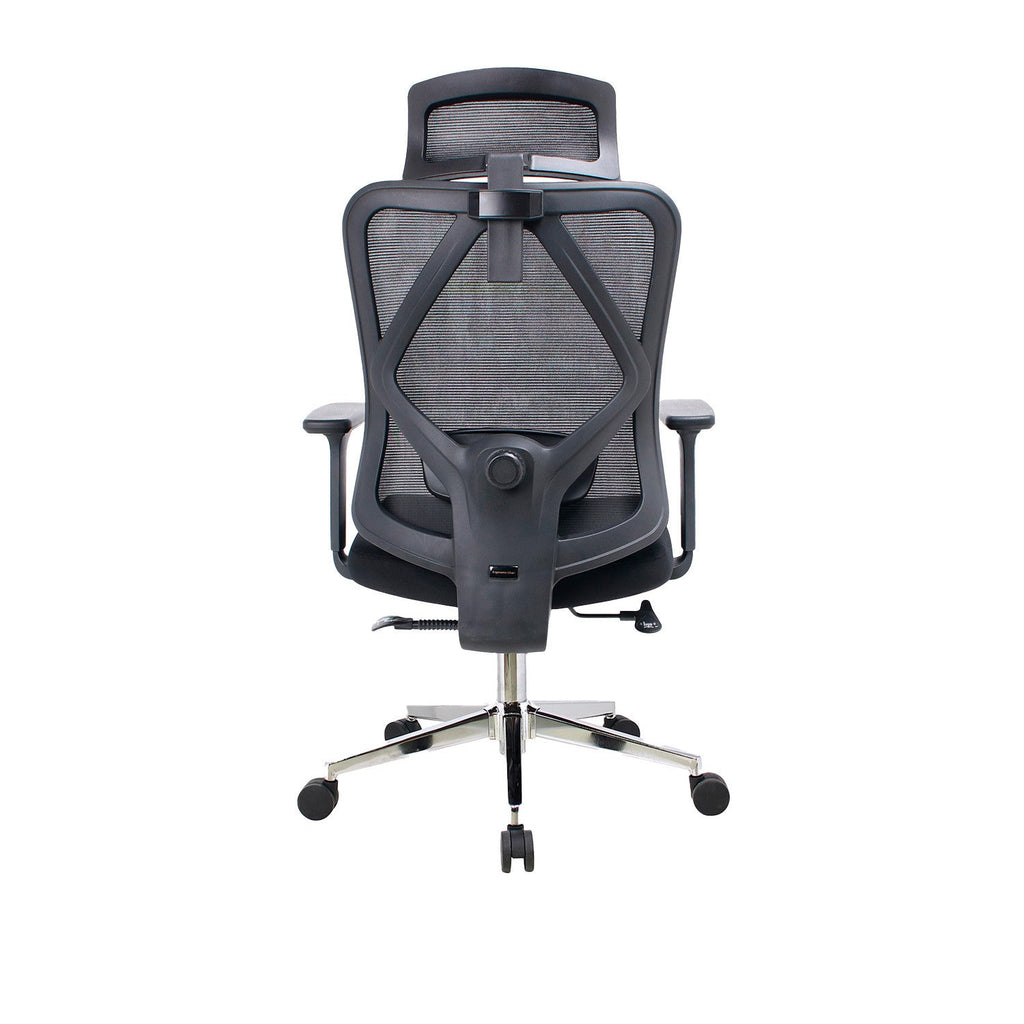 Silla oficina Tacora cromada negro