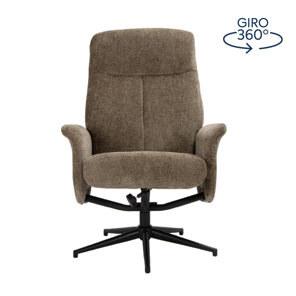 Sitial reclinable ottoman gris