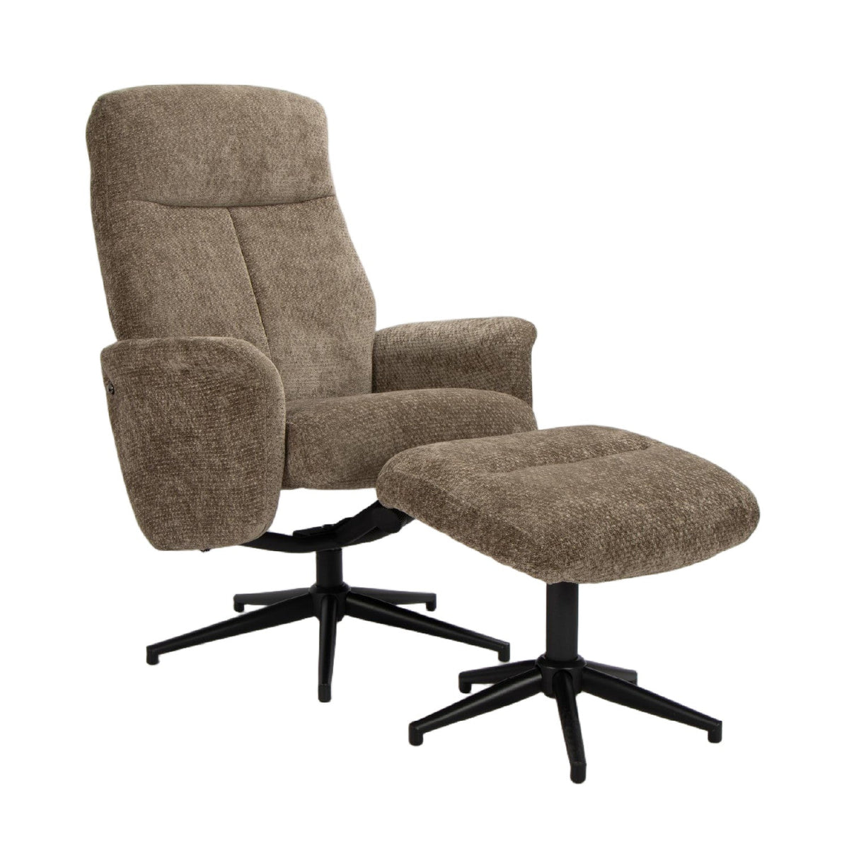Sitial reclinable ottoman gris