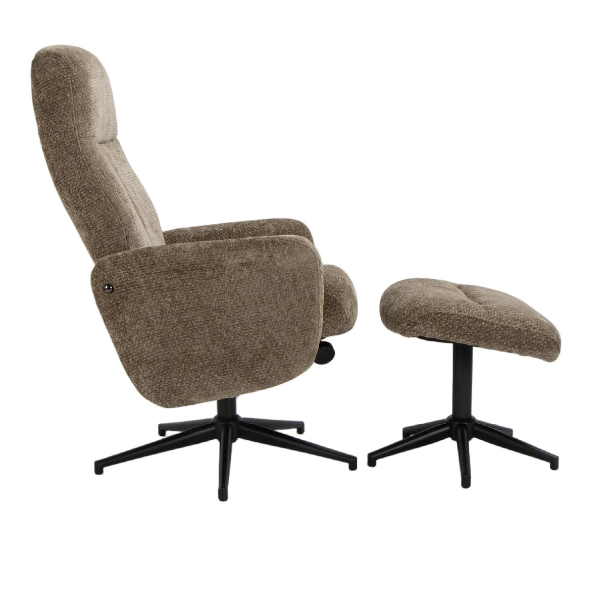 Sitial reclinable ottoman gris