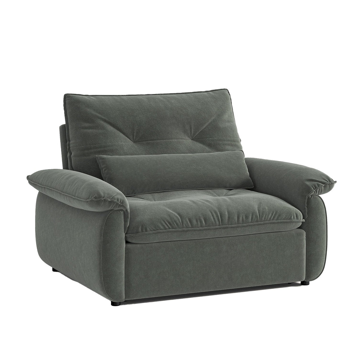 Sofá cama 1 cuerpo Torino gris