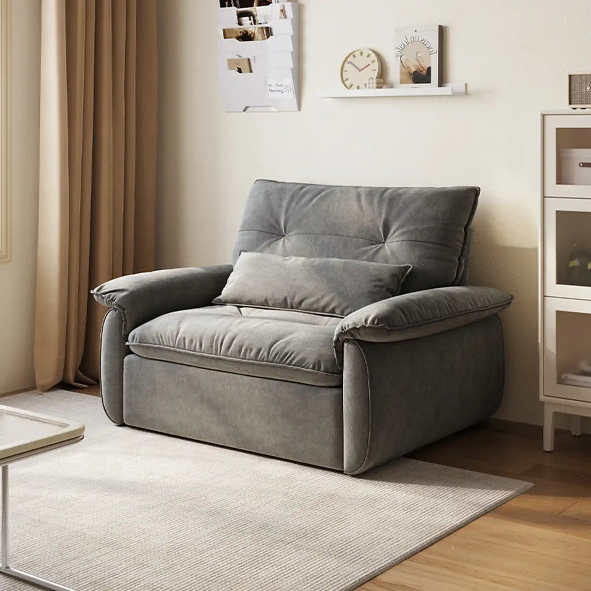 Sofá cama 1 cuerpo Torino gris