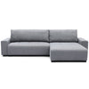 Sofá cama reversible seccional Essen gris claro