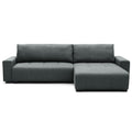 Sofá cama reversible seccional Essen gris oscuro