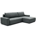 Sofá cama reversible seccional Essen gris oscuro