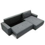 Sofá cama reversible seccional Essen gris oscuro