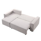 Sofá cama seccional Vito gris claro edición touch