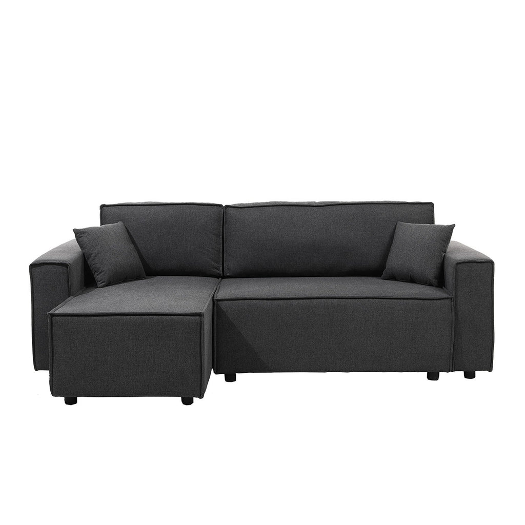Sofá cama seccional Vito gris oscuro edición touch