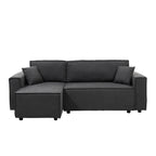 Sofá cama seccional Vito gris oscuro edición touch