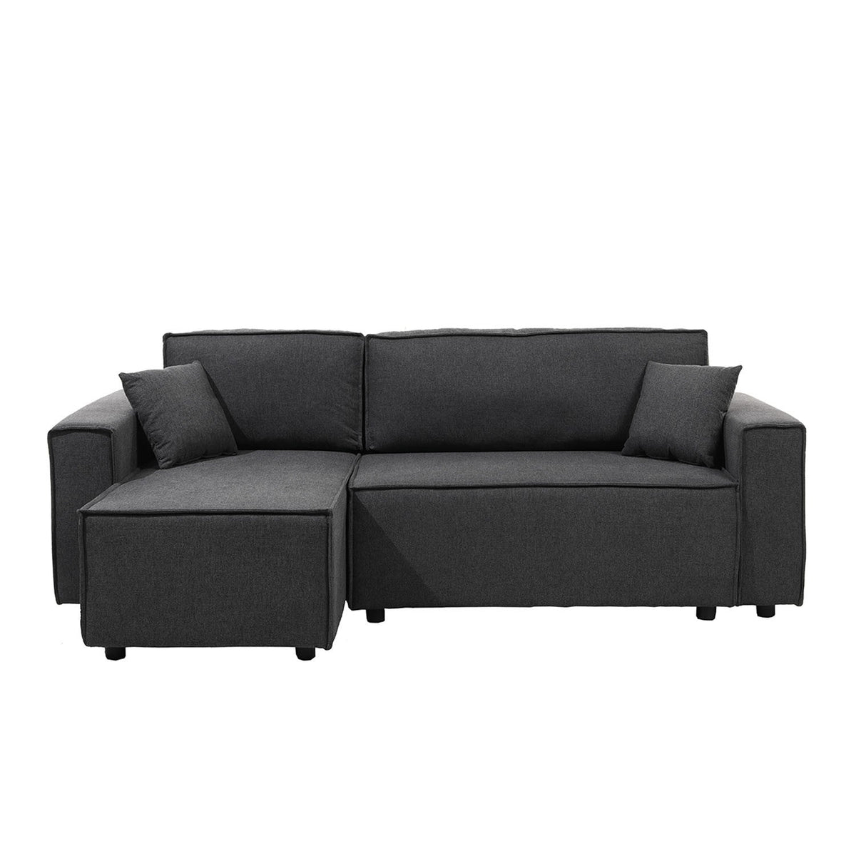 Sofá cama seccional Vito gris oscuro edición touch