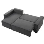Sofá cama seccional Vito gris oscuro edición touch