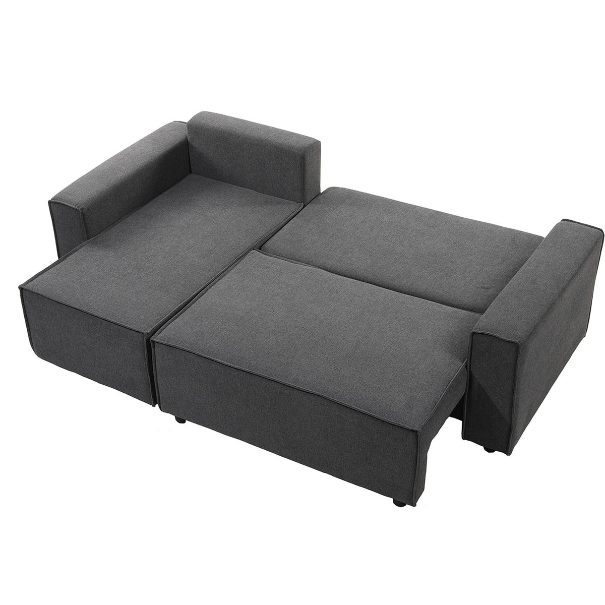 Sofá cama seccional Vito gris oscuro edición touch