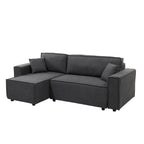 Sofá cama seccional Vito gris oscuro edición touch