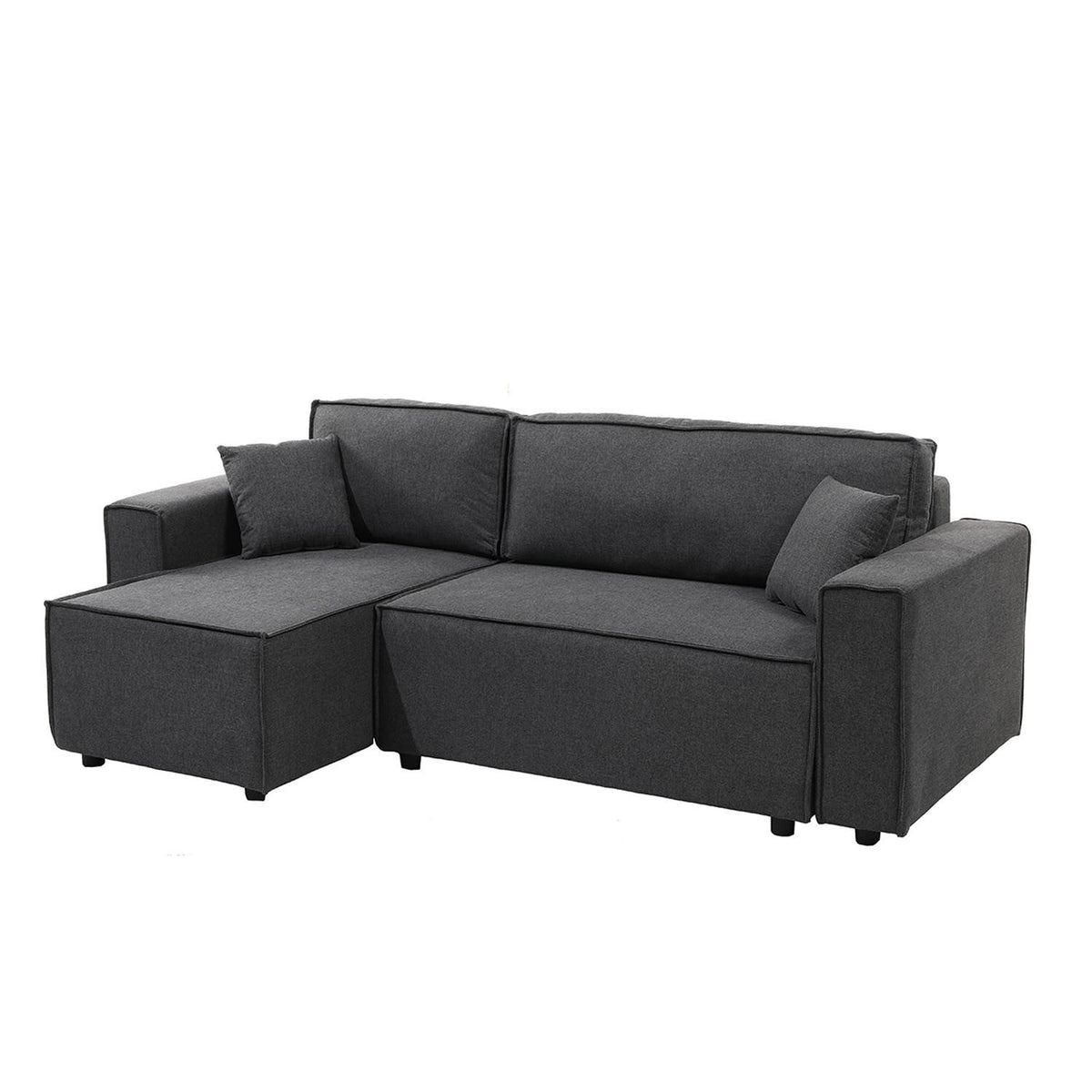Sofá cama seccional Vito gris oscuro edición touch