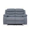 Sofá reclinable 2 cuerpos Boston gris claro