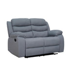 Sofá reclinable 2 cuerpos Boston gris claro