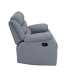 Sofá reclinable 2 cuerpos Boston gris claro
