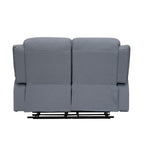 Sofá reclinable 2 cuerpos Boston gris claro