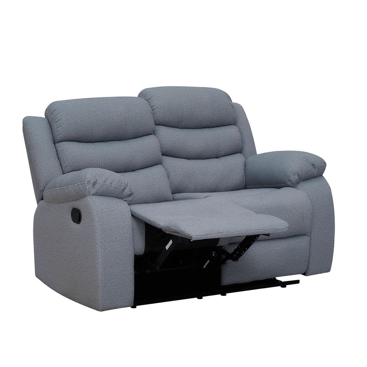 Sofá reclinable 2 cuerpos Boston gris claro
