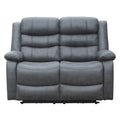 Sofá reclinable 2 cuerpos eléctrico Siros gris
