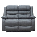 Sofá reclinable 2 cuerpos eléctrico Siros gris