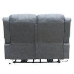 Sofá reclinable 2 cuerpos eléctrico Siros gris