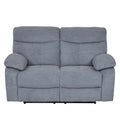 Sofá reclinable 2 cuerpos Génova gris claro