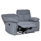 Sofá reclinable 2 cuerpos Génova gris claro