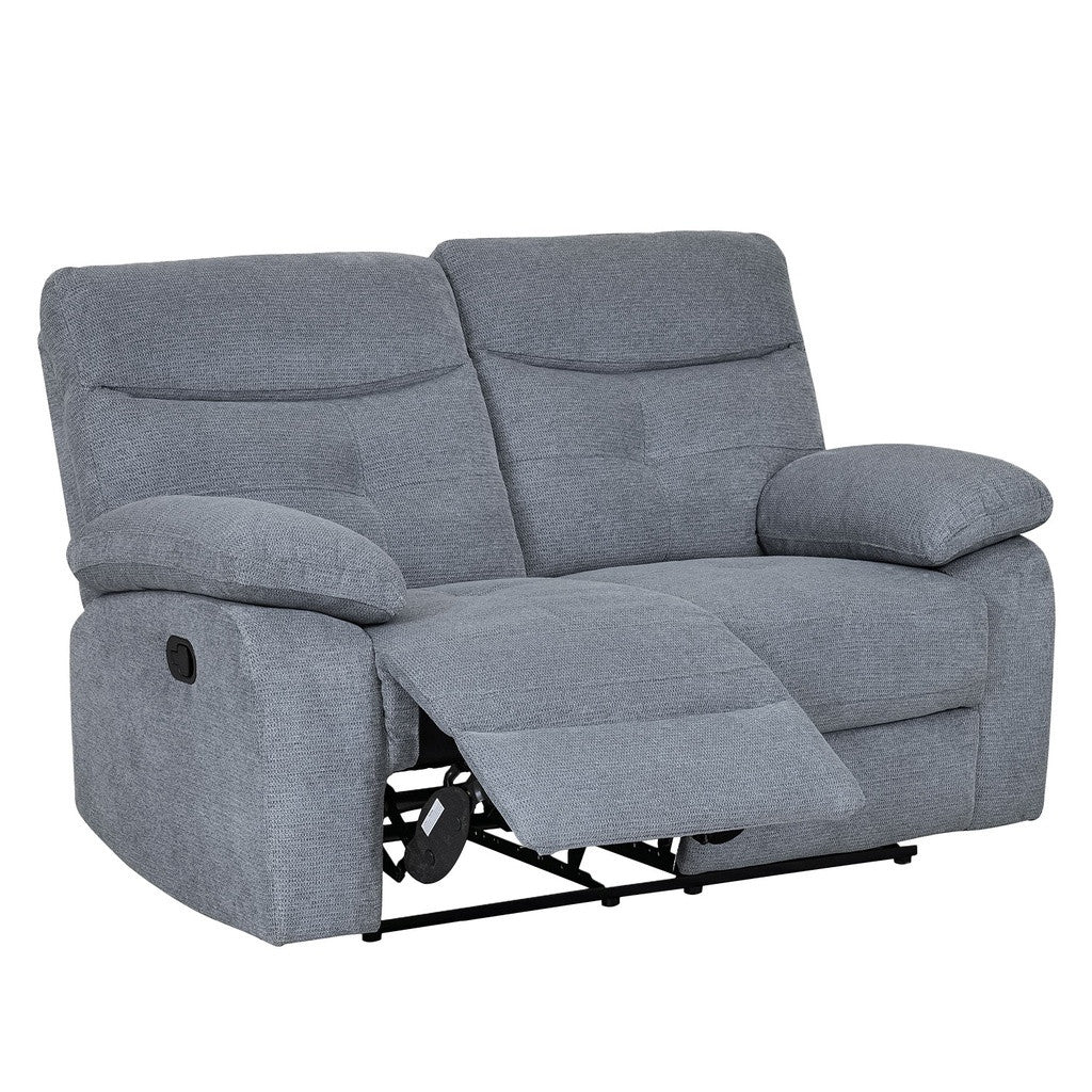 Sofá reclinable 2 cuerpos Génova gris claro