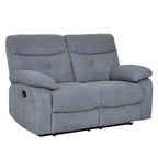 Sofá reclinable 2 cuerpos Génova gris claro
