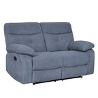 Sofá reclinable 2 cuerpos Génova gris oscuro