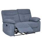 Sofá reclinable 2 cuerpos Génova gris oscuro