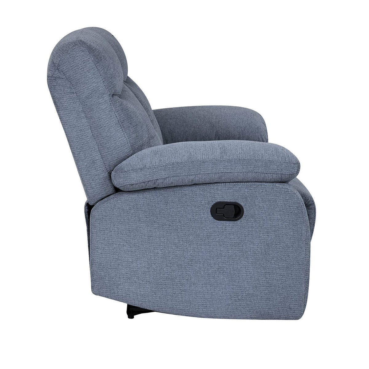 Sofá reclinable 2 cuerpos Génova gris oscuro
