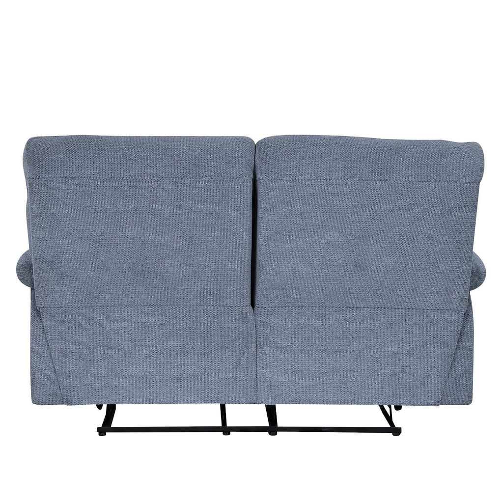 Sofá reclinable 2 cuerpos Génova gris oscuro