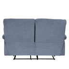 Sofá reclinable 2 cuerpos Génova gris oscuro