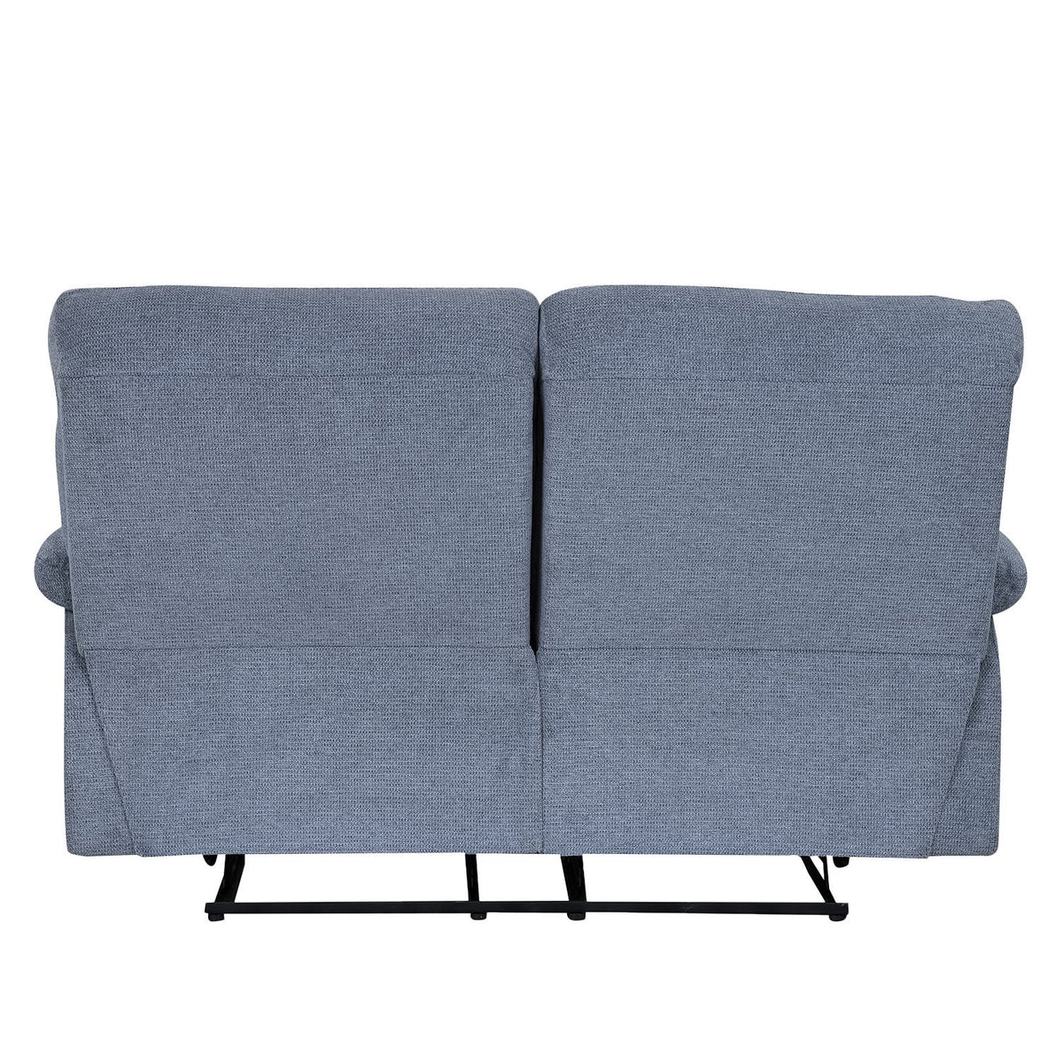Sofá reclinable 2 cuerpos Génova gris oscuro