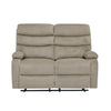 Sofá reclinable 2 cuerpos Logan gris claro