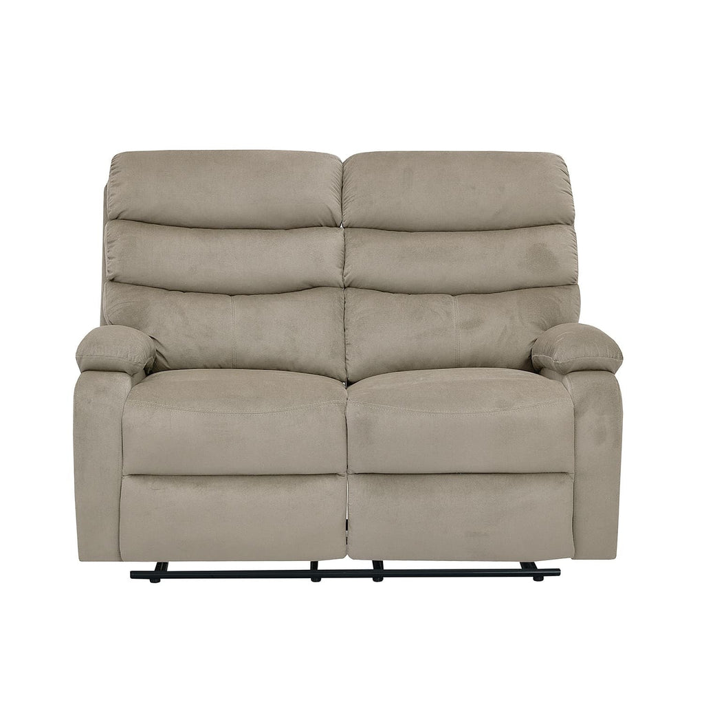 Sofá reclinable 2 cuerpos Logan gris claro