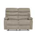 Sofá reclinable 2 cuerpos Logan gris claro