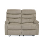 Sofá reclinable 2 cuerpos Logan gris claro
