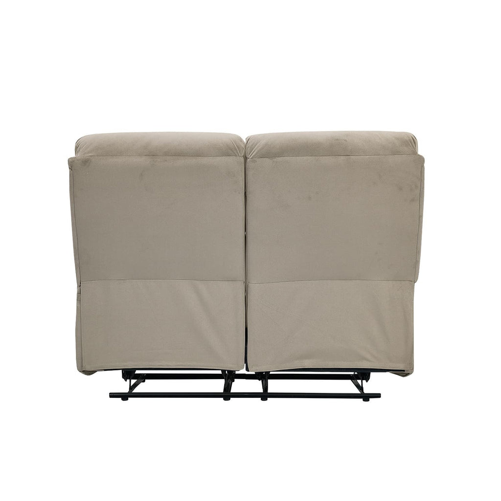 Sofá reclinable 2 cuerpos Logan gris claro